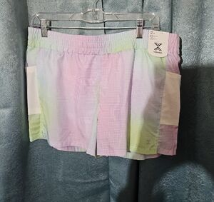 3 For $13.00! Xersion Purple and Green Athletic Shorts Lightweight Comfort-NWT